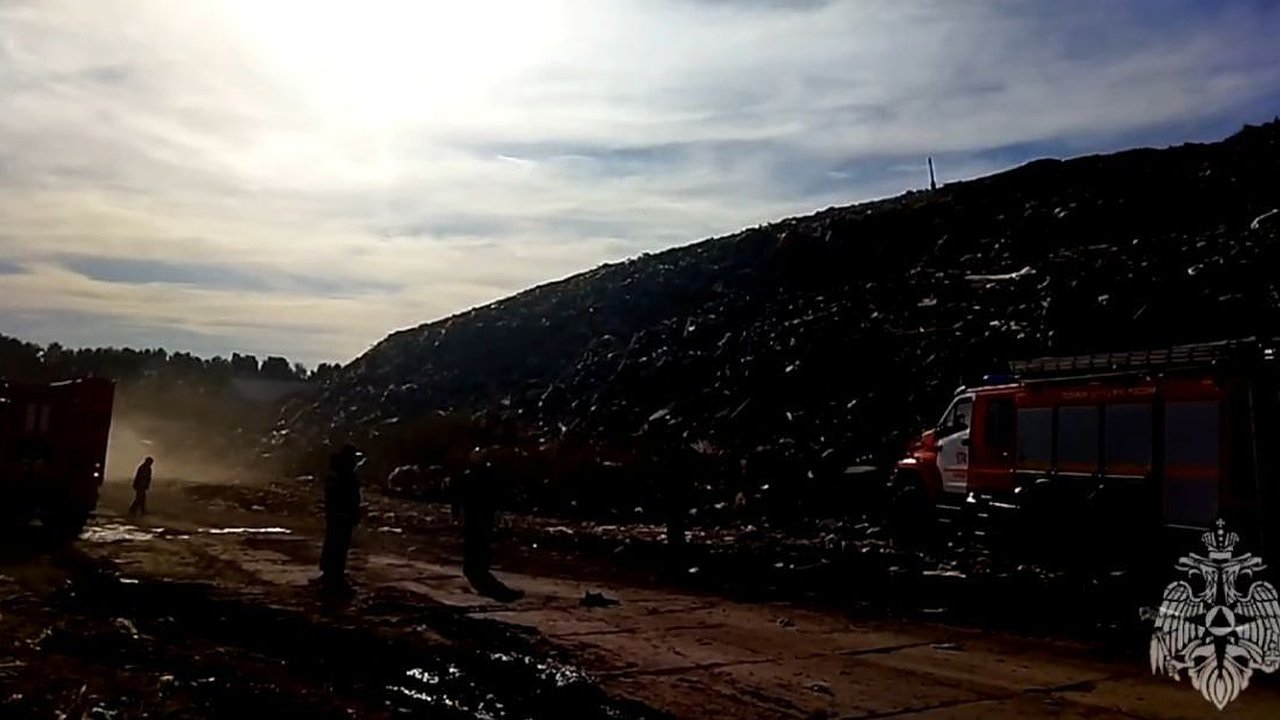 Главная картинка новости: Полиция заинтересовалась возгоранием полигона под Богородском