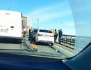 Первое ДТП случилось на дублере Борского моста после введения реверса