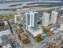 Вид на Волгу открывается из 25-этажной новостройки на Сенной в Нижнем Новгороде