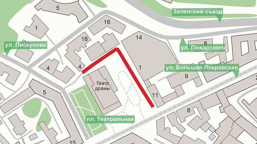 Главная картинка новости: Движение у Театральной площади перекроют из-за открытия кинофестиваля