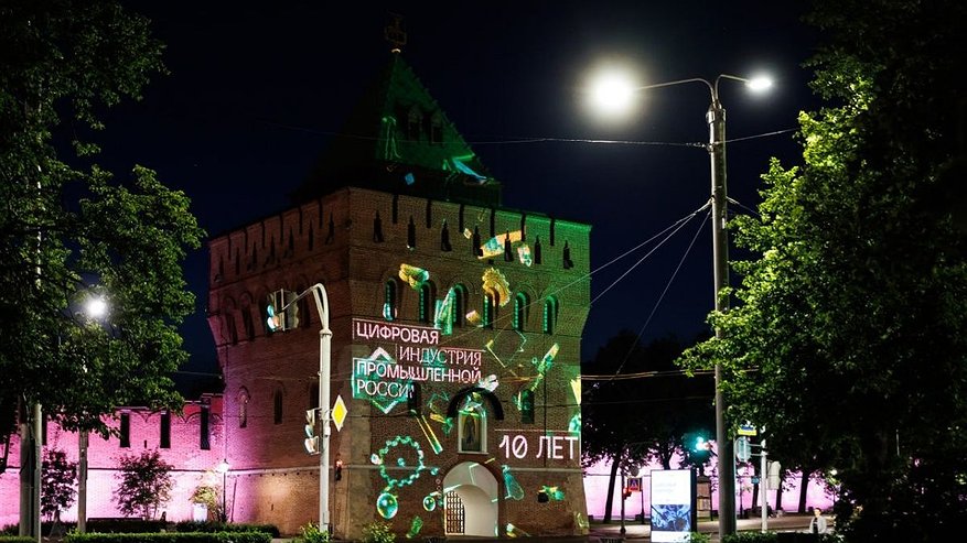 Главная картинка новости: Световое шоу в честь ЦИПРа пройдет на башне Нижегородского кремля