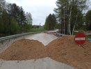 Дорогу в Сокольском округе Нижегородской области размыло из-за ливня