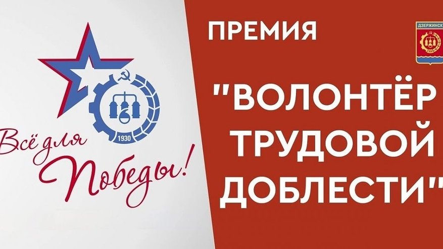 Главная картинка новости: В Дзержинске учреждена премия «Волонтер трудовой доблести»