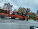 Автобусы попали в жесткое ДТП на проспекте Бусыгина в Нижнем Новгороде