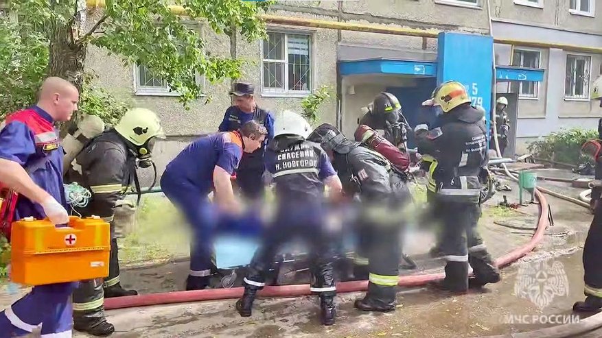 Главная картинка новости: Открытое горение ликвидировали на улице Пермякова в Нижнем Новгороде