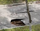 Огромный провал образовался на новой дороге в Нижнем Новгороде