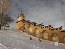 Круговой маршрут по стене кремля в Нижнем Новгороде перешел на зимний график
