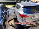 Машина провалилась под землю в Сормовском районе Нижнего Новгорода