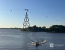 Нижегородская канатная дорога остановила работу из-за непогоды