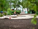 Благоустройство у ДК Орджоникидзе в Нижнем Новгороде завершено на 80%