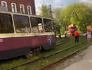 Стала известна причина схода трамвая с рельс в Нижнем Новгороде