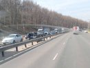 Нижегородцы застряли в огромной пробке из-за ДТП на Мызинском мосту