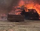 Склад со шпалами загорелся в Нижегородской области