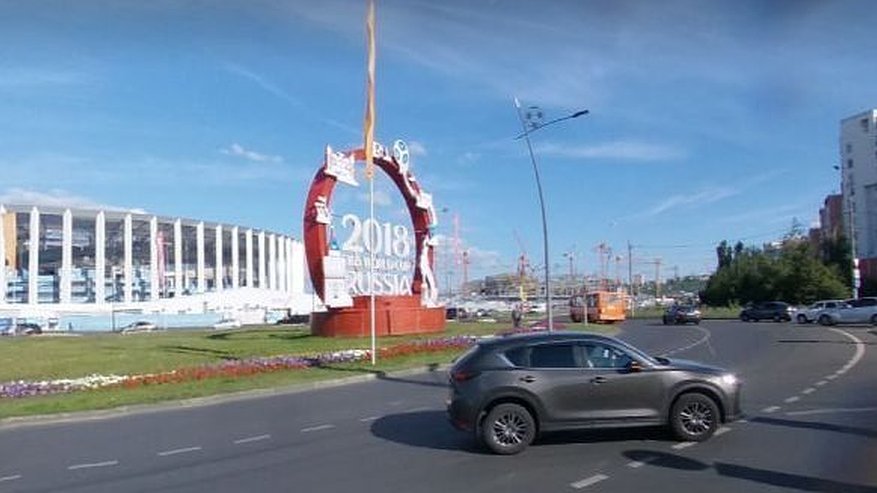 Главная картинка новости: Арт-объект в честь чемпионата мира по футболу убрали в Нижнем Новгороде