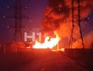 Крупный пожар случился на строительной базе под Нижним Новгородом