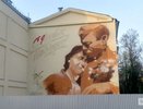 Новый мурал ко Дню Победы создают в Нижнем Новгороде