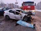 Два человека погибли в лобовом столкновении автомобилей в Дзержинске