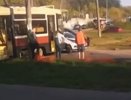 Трамвай и легковушка столкнулись на проспекте Ильича в Нижнем Новгороде