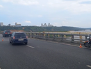ДТП с мотоциклом случилось на метромосту в Нижнем Новгороде