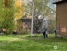 Расселенный дом сгорел в Приокском районе Нижнего Новгорода