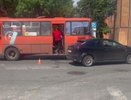 Легковушка столкнулась с автобусом в  центре Нижнего Новгорода