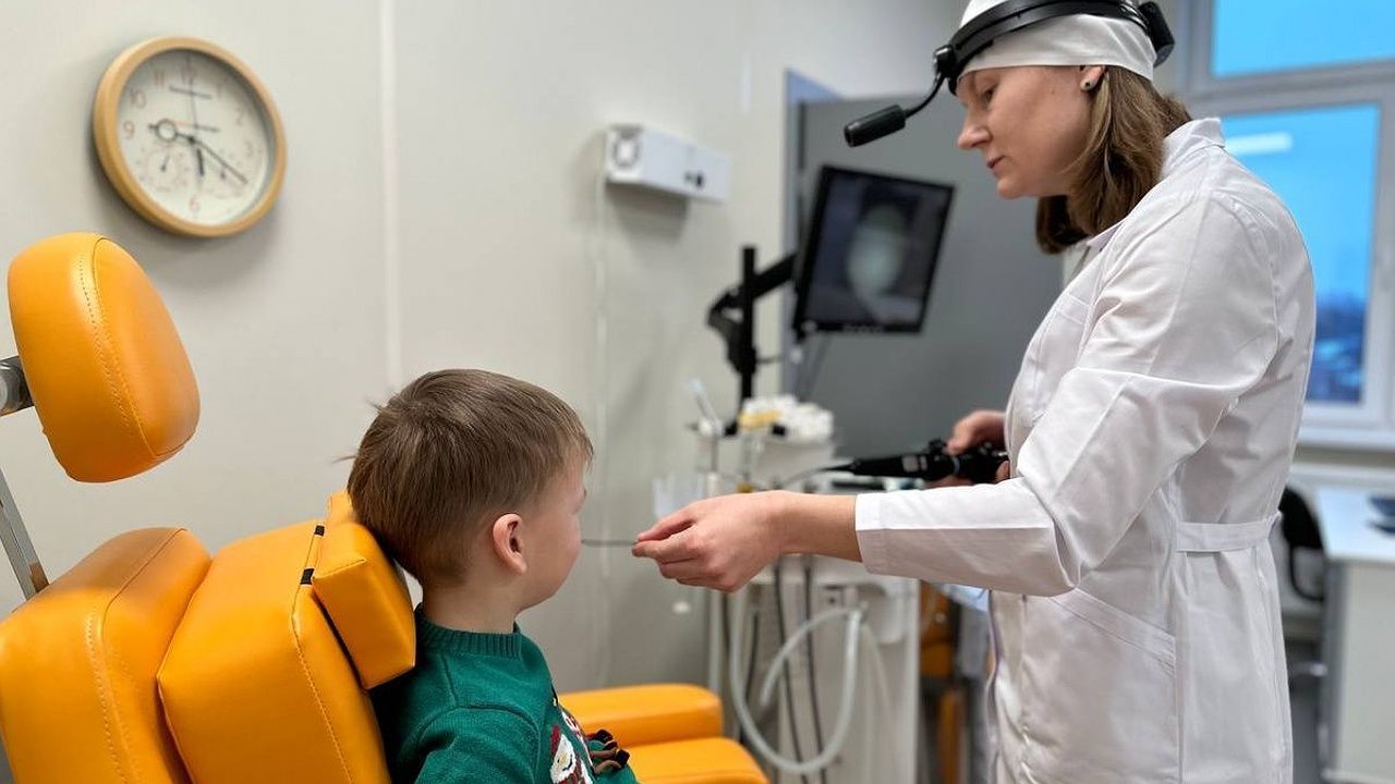 Главная картинка новости: Новая детская поликлиника на 500 посещений в смену открылась в Кстове