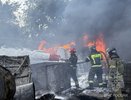 Опубликованы фото с места мощного пожара на заводе в Дзержинске