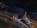 Машина улетела в яму на улице Горной в Нижнем Новгороде