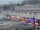 Гаражный массив загорелся в микрорайоне Кузнечиха в Нижнем Новгороде