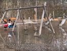 Детскую площадку затопило в нижегородском парке «Дубки»