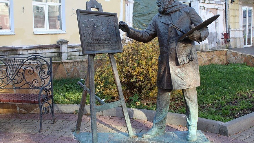 Главная картинка новости: Нижегородский мастер намерен вернуть кисточку памятнику Маковскому