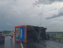 Автобус с пассажирами перевернулся под Нижним Новгородом