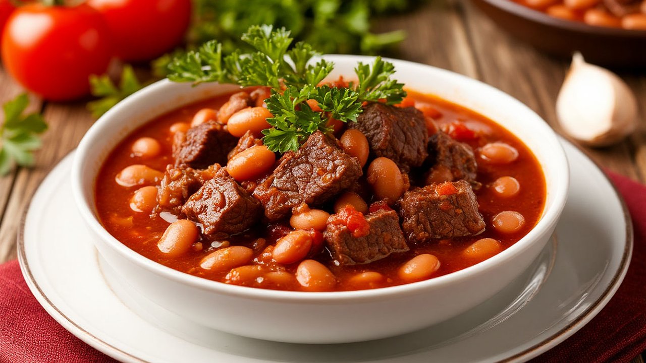 Главная картинка новости: Тушим говядину с банкой фасоли: всего 1 час — и вкусный ужин сметается со стола