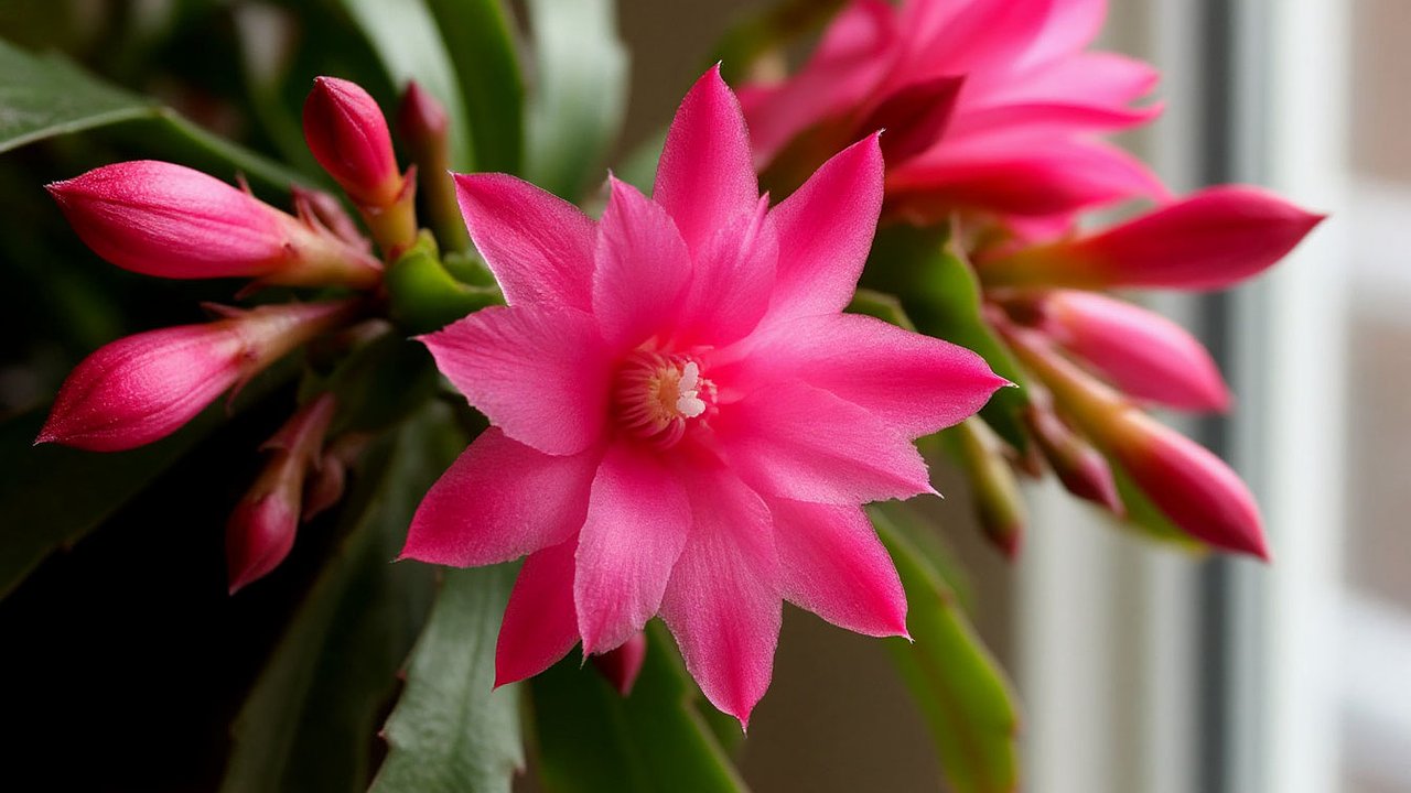 Главная картинка новости: Декабрист цветет зимой: как правильно ухаживать за растением — свет, температура, полив