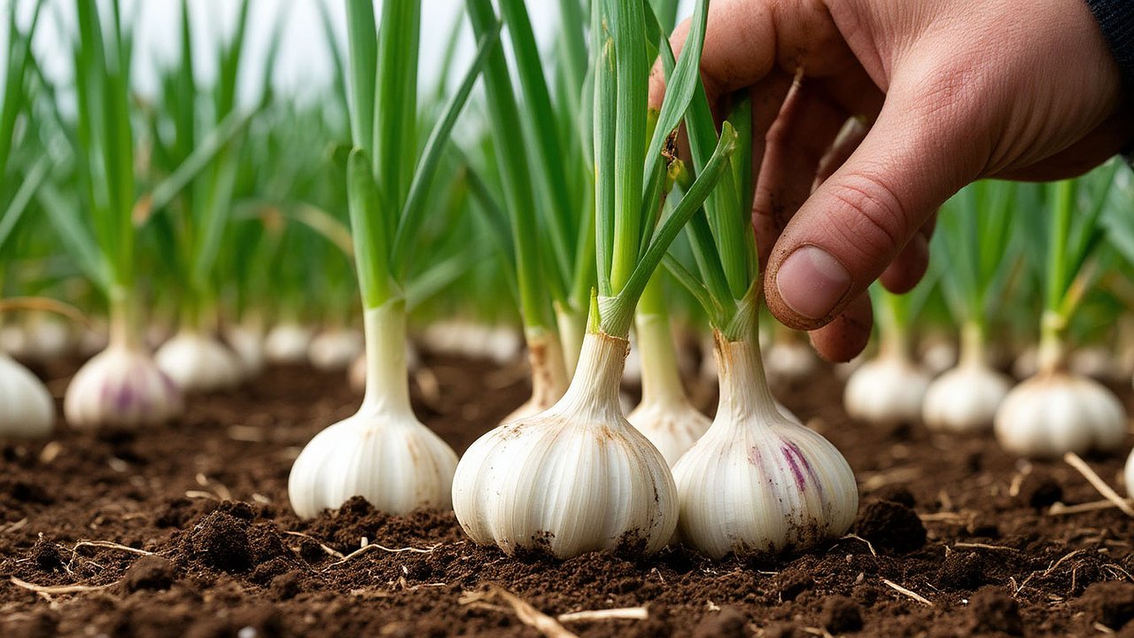 Главная картинка новости: Придумала сажать чеснок бутылкой — получается в 2 раза быстрее и удобнее