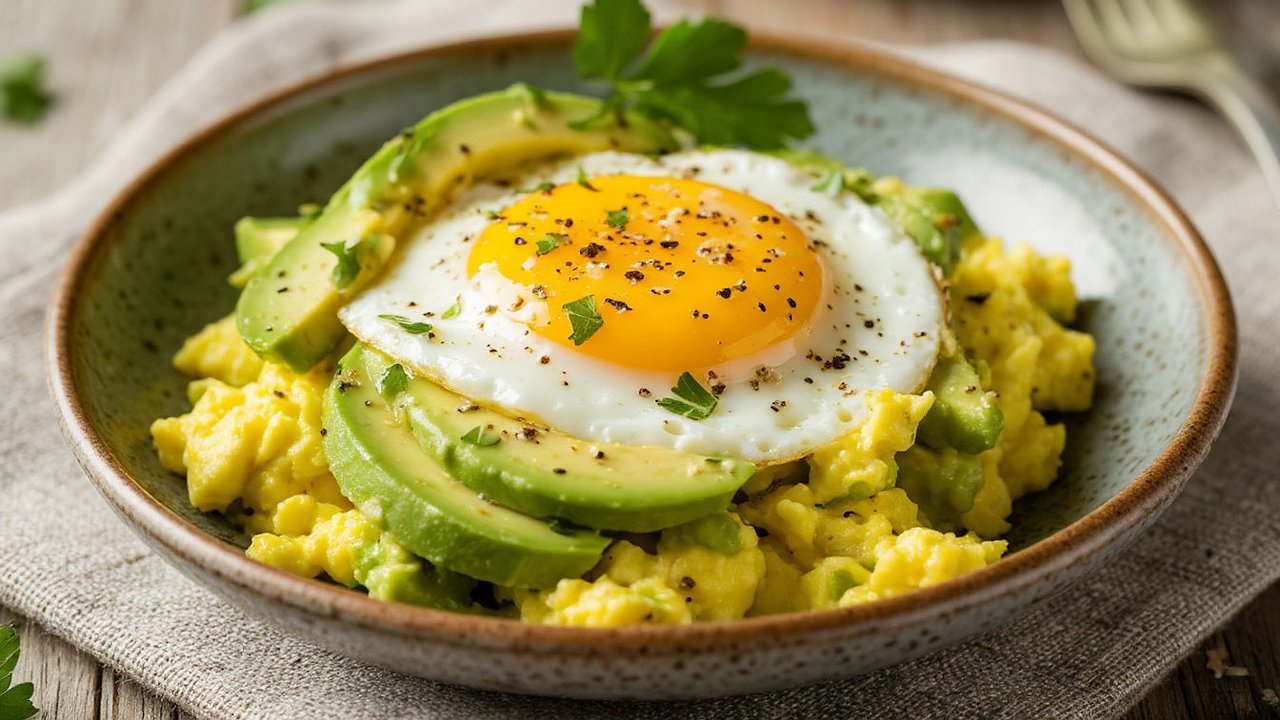 Главная картинка новости: Берем авокадо и 2 яйца - получаем идеальный завтрак: привычная яичница в пролете