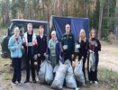 В Первомайском округе прошла уборка леса силами юных экологов