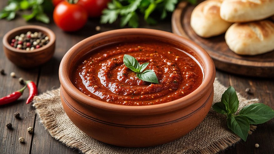 Главная картинка новости: Соус по-грузински за 10 минут: идеальное дополнение к мясу, картошке, на поджаристый хлеб и даже к пельменям — больше не захотите обычный кетчуп