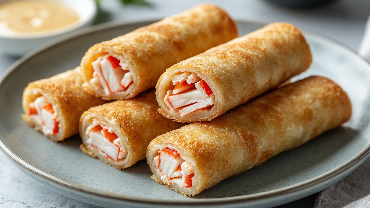 Главная картинка новости: Круче омлета: необычный завтрак из обычных продуктов — яичные рулетики с крабовыми палочками