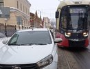 В Нижнем Новгороде за сутки произошло 6 случаев блокировки трамваев машинами