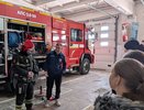 Школьники примерили роль спасателей в пожарной части Дзержинска