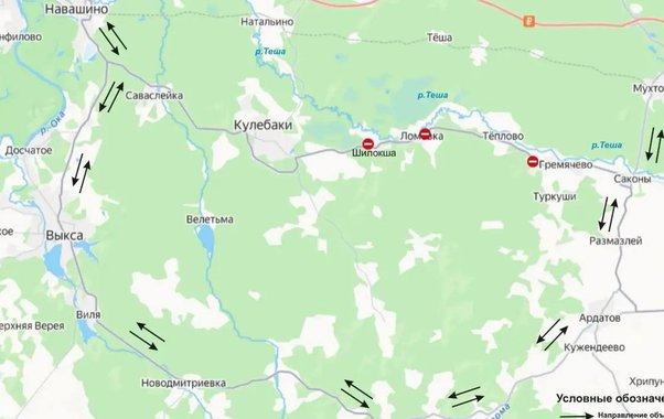 Из-за паводка закрыт мост через реку Леметь на трассе Владимир-Муром-Арзамас