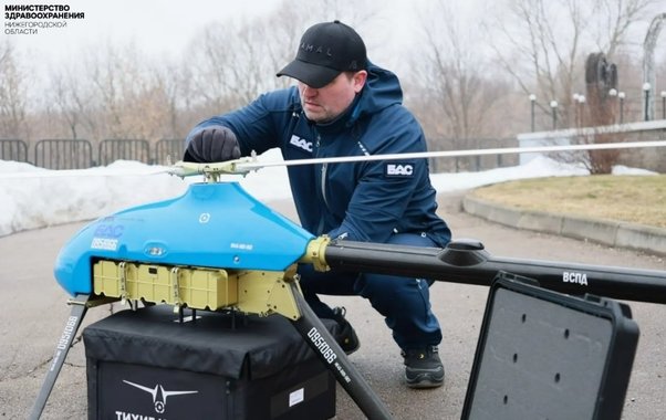 В Нижегородской области лекарства через Волгу начали доставлять беспилотники