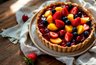 Летний пирог с бананом и клубникой на сковороде — вкуснее, чем в духовке